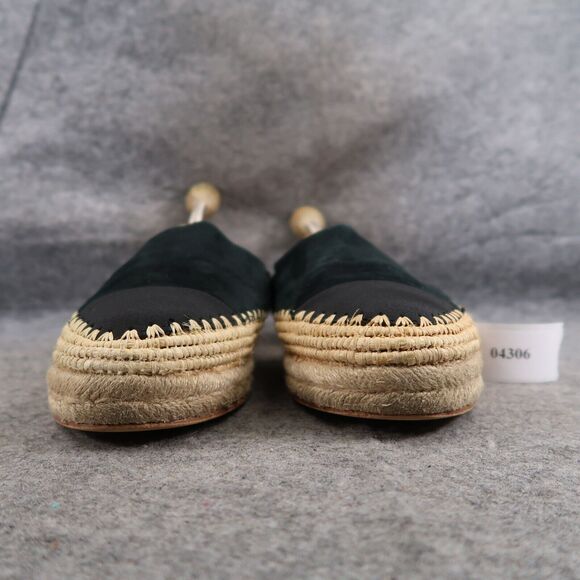 Seed Shoes Womens 41 Mule Flats Espadrille Boho Fashion Slip On Platform Leather - Picture 2 of 14